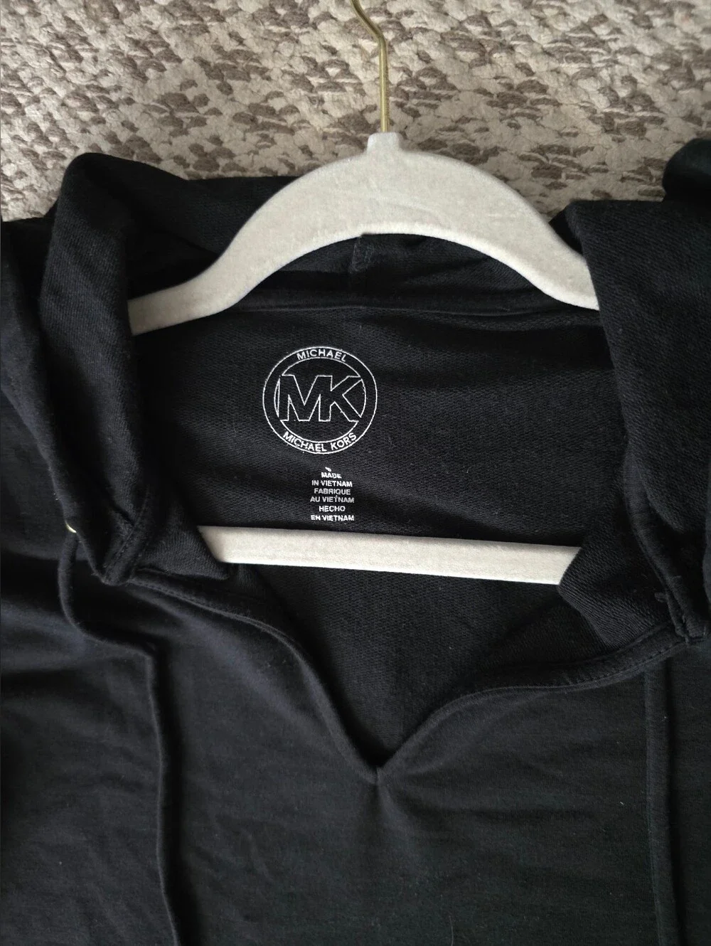 Michael Kors Black Sport Dress with Hood